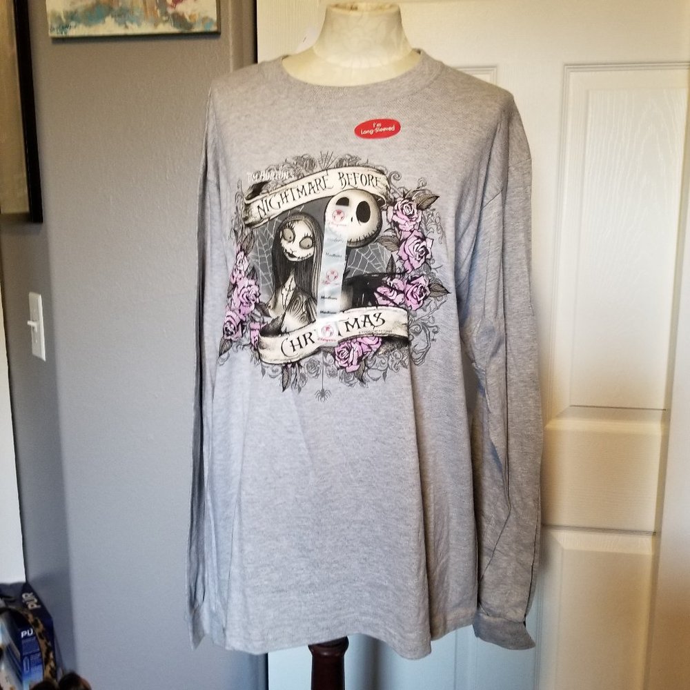 NMBC Long Sleeve Gray Shirt Medium Disney Store